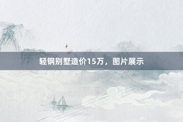 轻钢别墅造价15万，图片展示